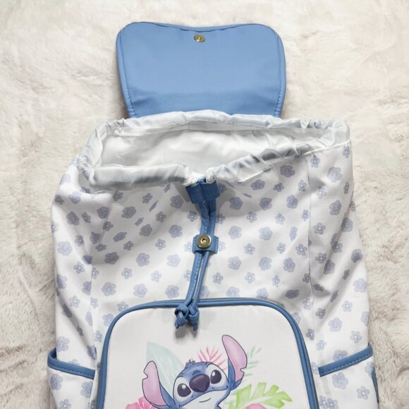 Loungefly Disney Lilo And Stitch Hibiscus Ohana Slouch Drawstring Backpack NWT - Picture 11 of 14